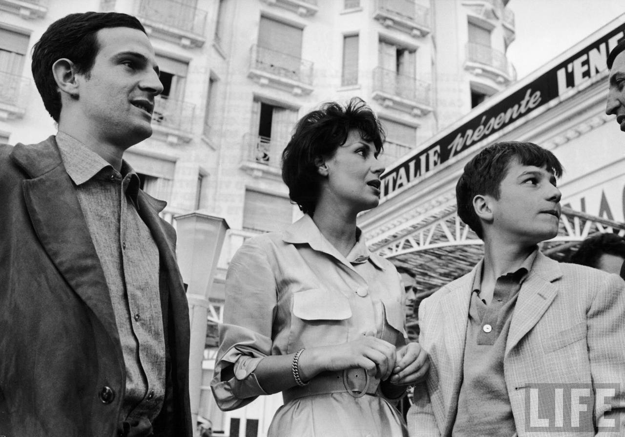 Truffaut and Leaud at Cannes