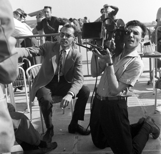 Godard directs Orly airport scene.