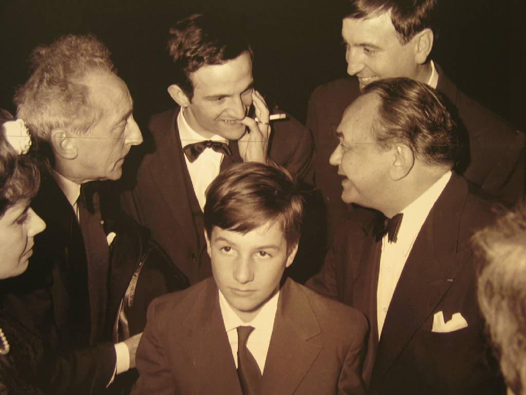 Truffaut with Jean-Pierre Leaud.