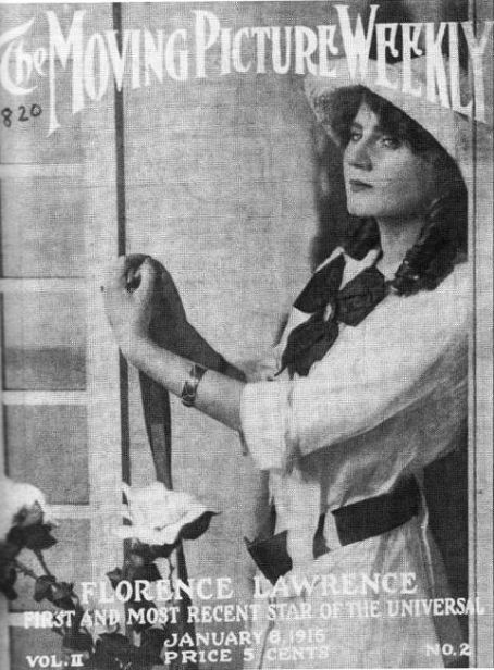 Florence Lawrence, cover of Motion Picutre Weekly