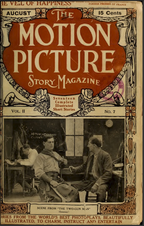 Motion Picture Story Magazine, August 1911, cover